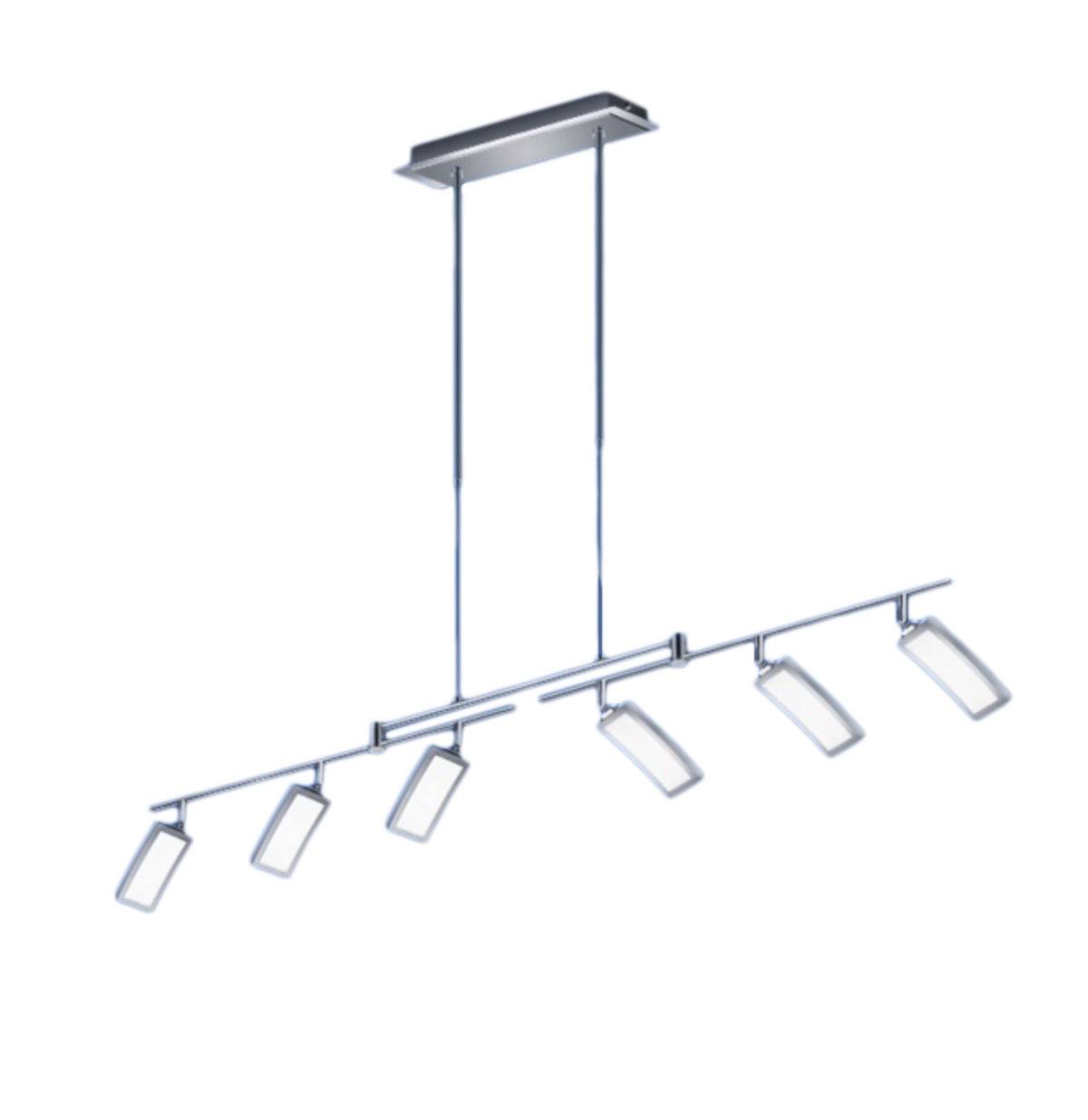 Deutsche LED Pendelleuchte Nickel Matt Höhenverstellbar Dimmbar 3600lm 120cm