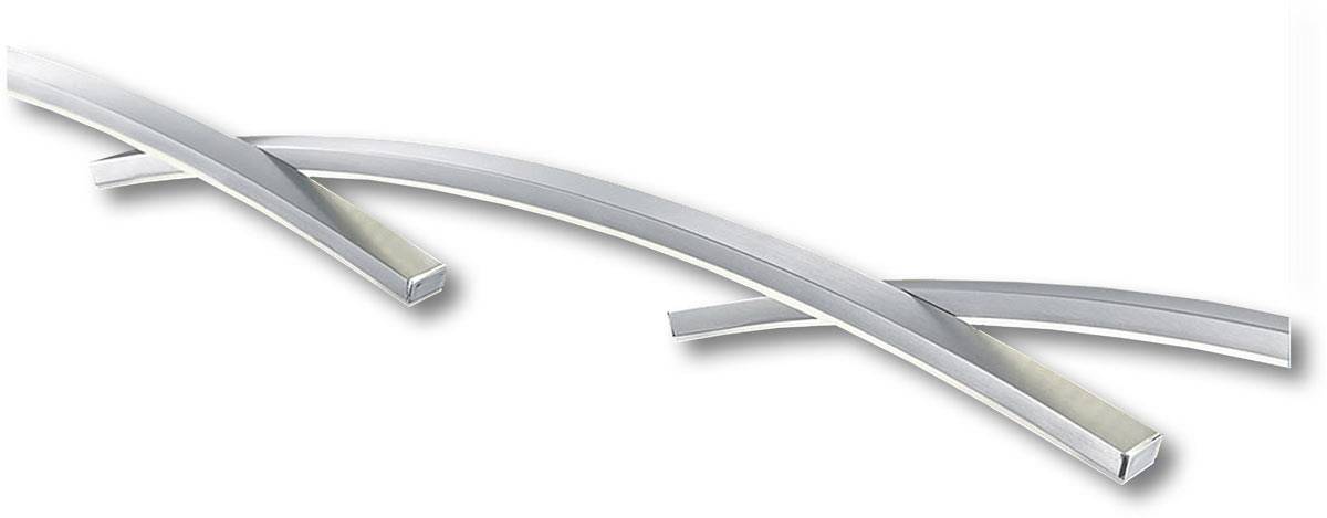 Deutsche LED Pendelleuchte Dimmbar Höhenverstellbar Nickel Matt mit Chrom 115cm
