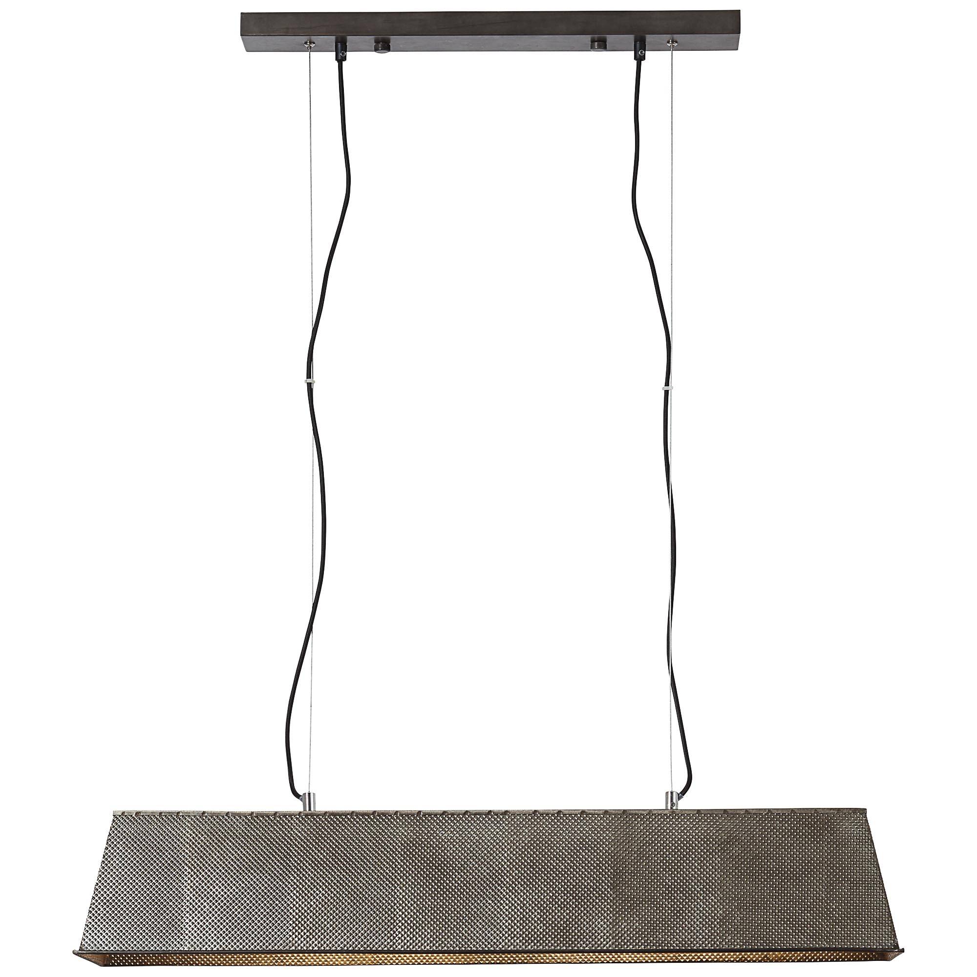 Brilliant Pendelleuchte Industriedesign 4 Flammig Schwarz Stahl Textil Metall