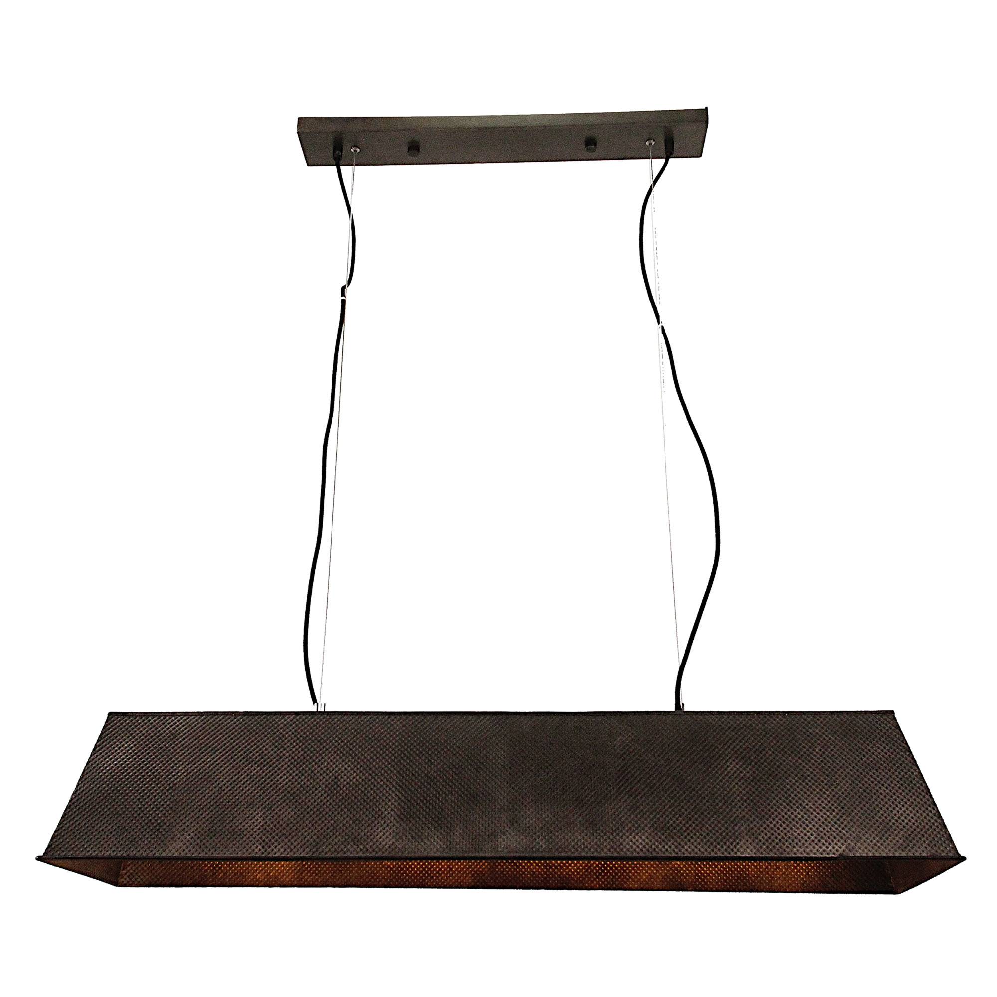 Brilliant Pendelleuchte Industriedesign 4 Flammig Schwarz Stahl Textil Metall