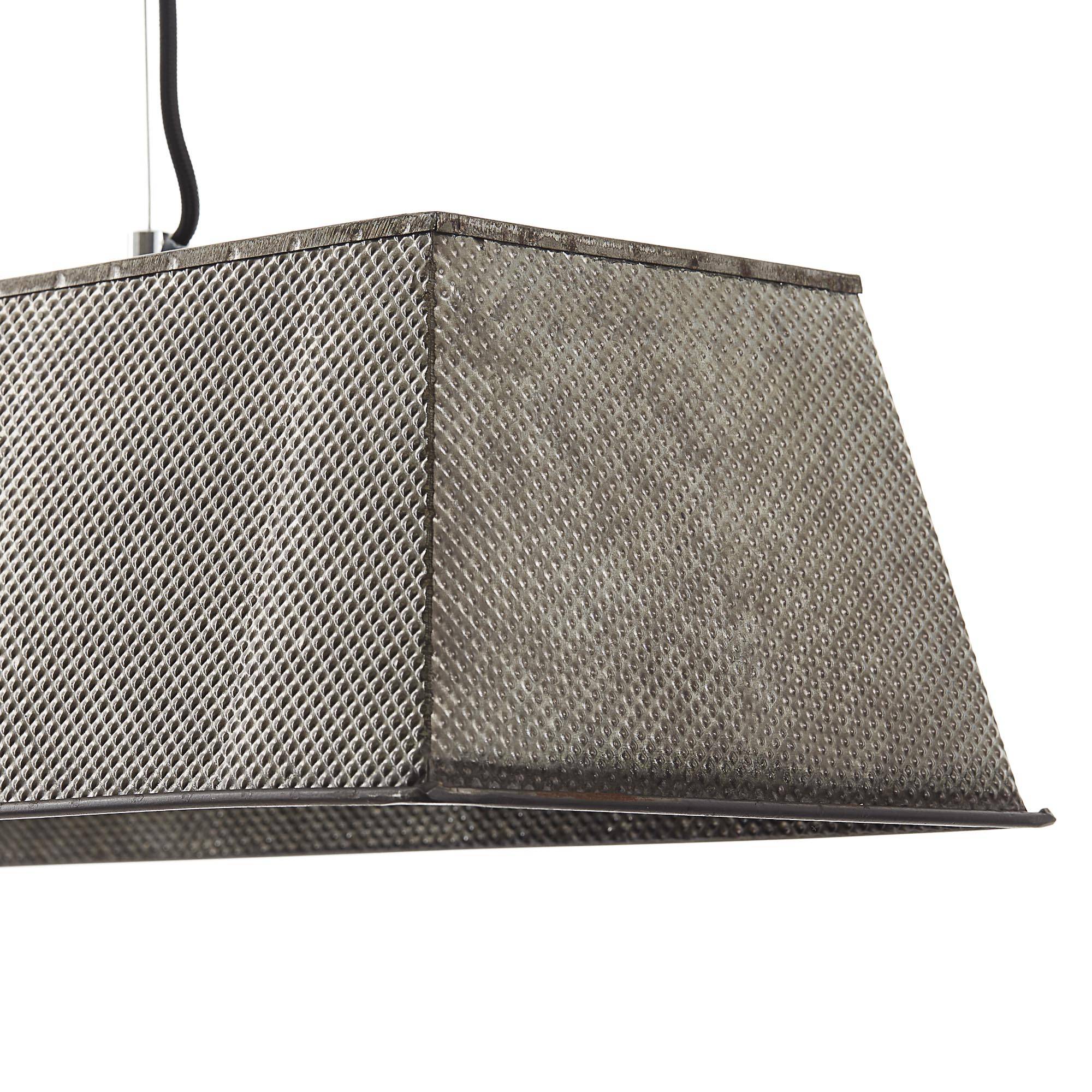 Brilliant Pendelleuchte Industriedesign 4 Flammig Schwarz Stahl Textil Metall