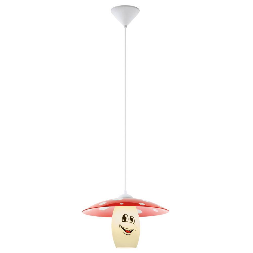 Eglo Kinderzimmerleuchte Fliegenpilz E27 Ø 36cm Rot Weiß LED tauglich