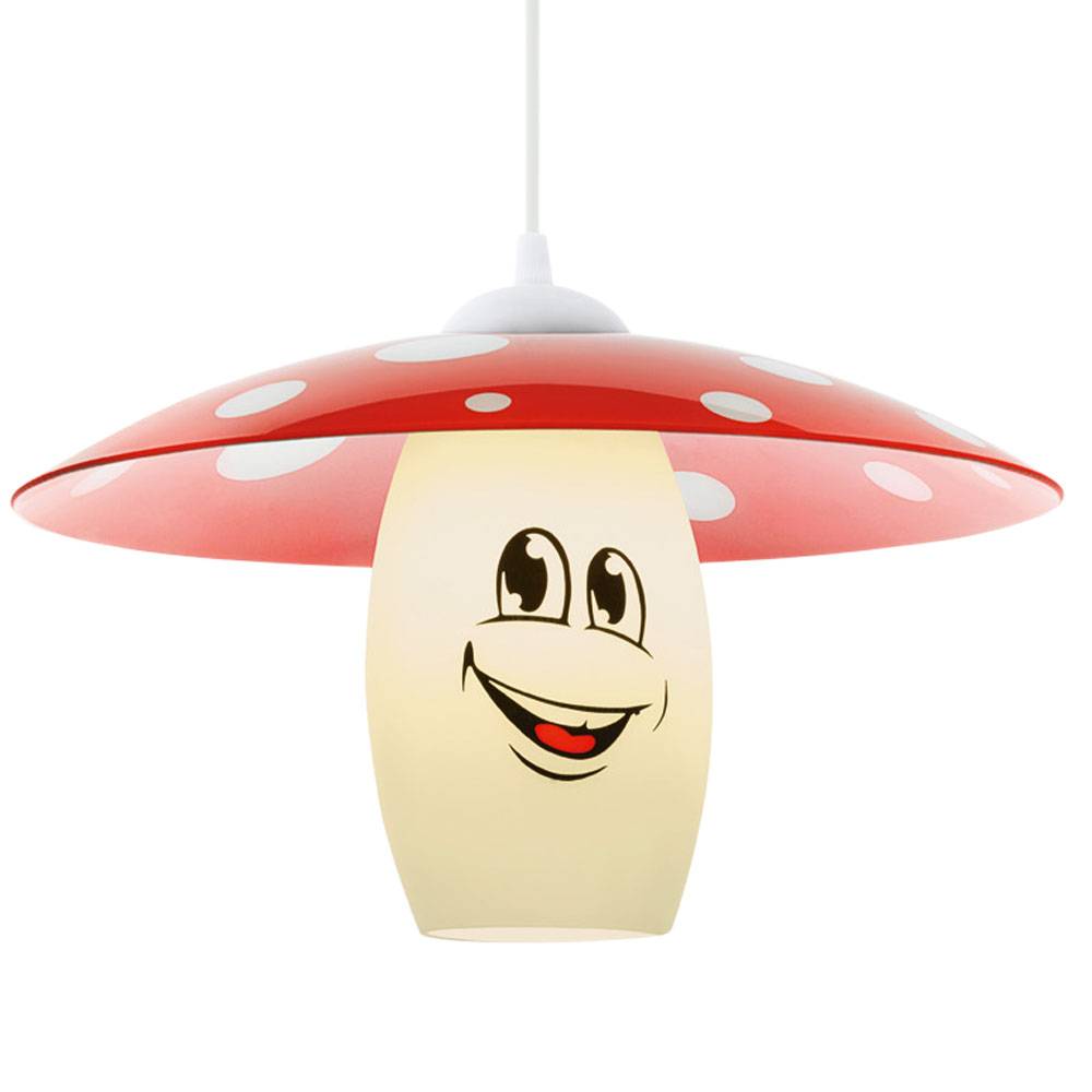 Eglo Kinderzimmerleuchte Fliegenpilz E27 Ø 36cm Rot Weiß LED tauglich
