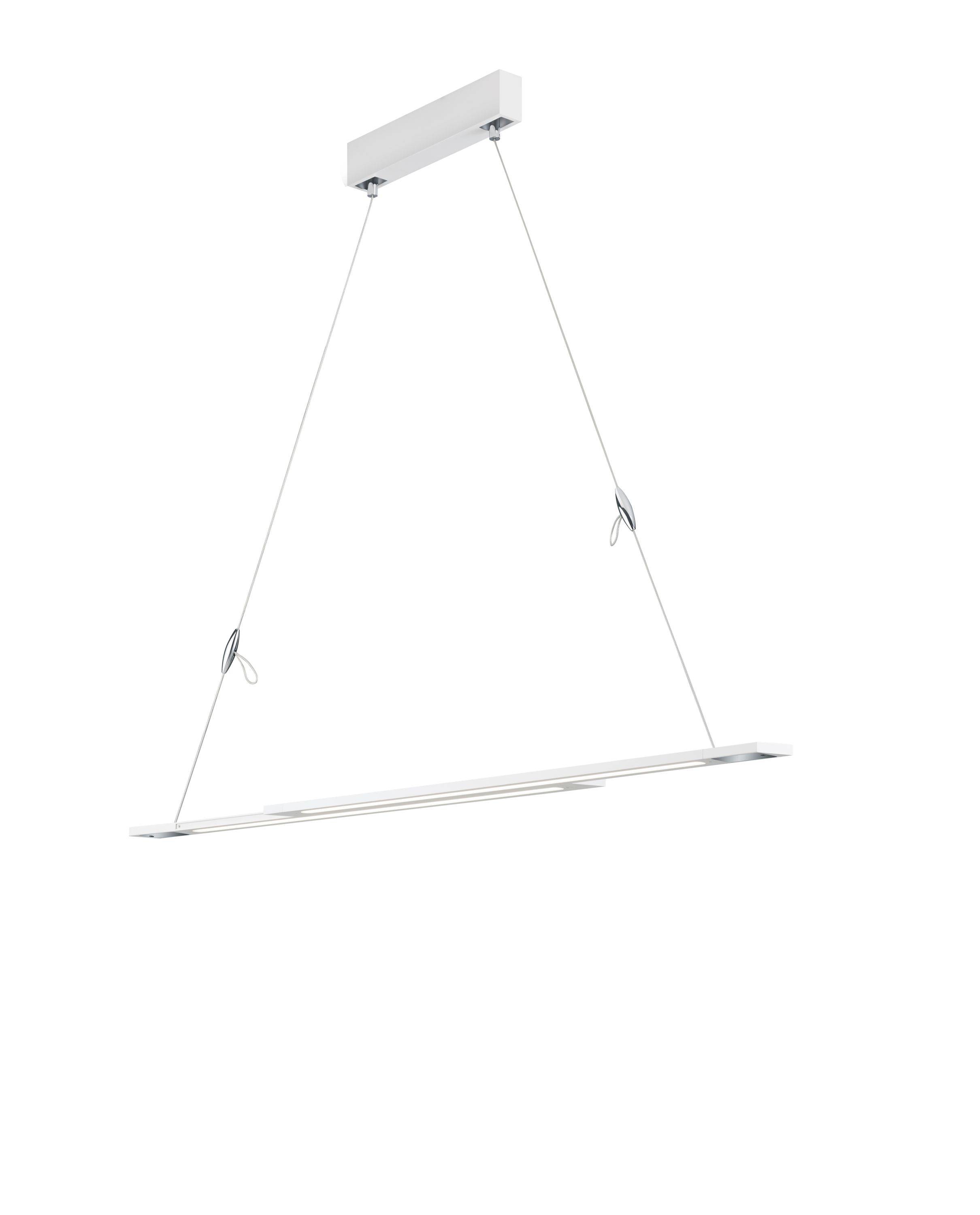 Deutsche LED Pendelleuchte Ausziehbar bis 150cm Sensordimmer 3500lm Weiß