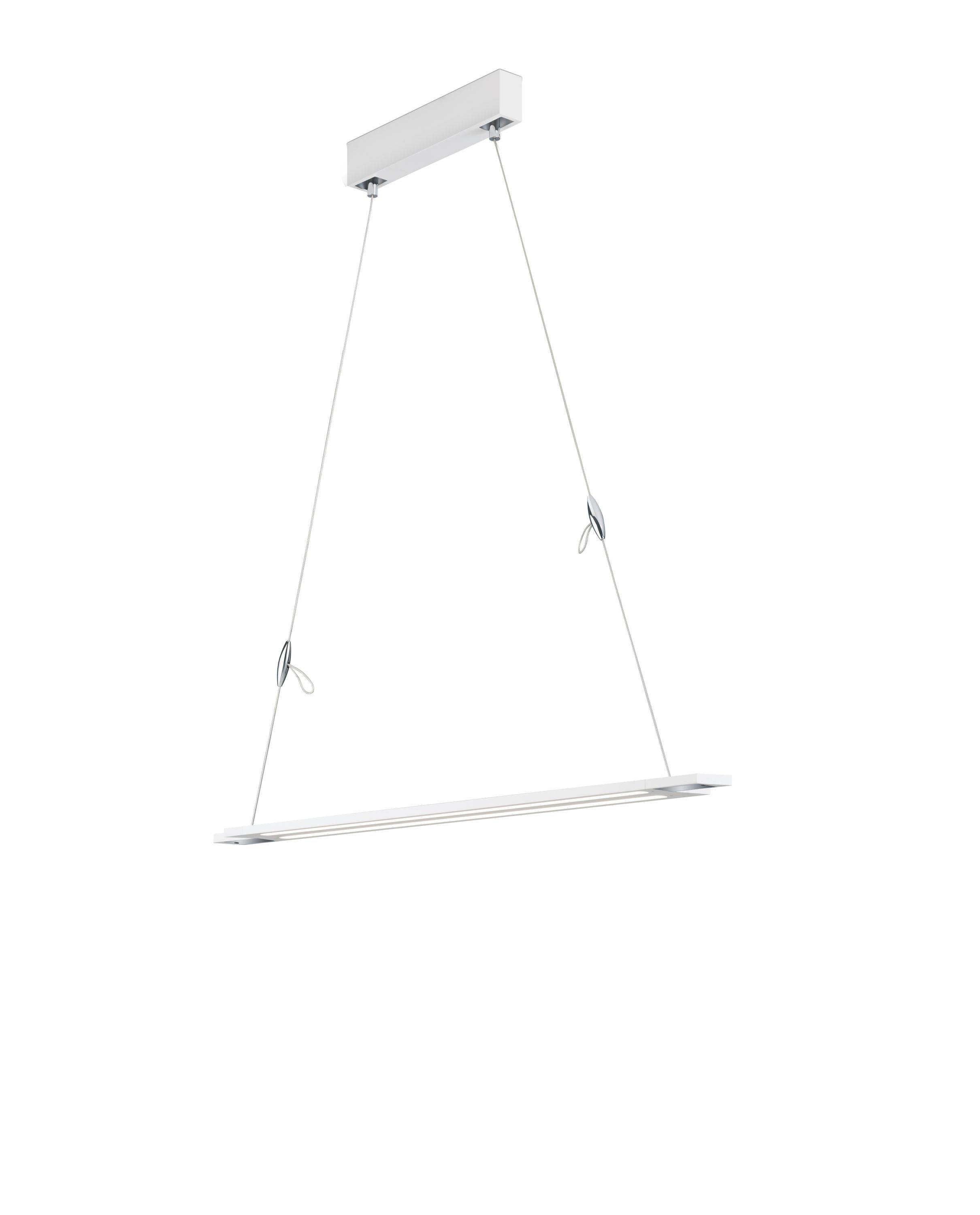 Deutsche LED Pendelleuchte Ausziehbar bis 150cm Sensordimmer 3500lm Weiß