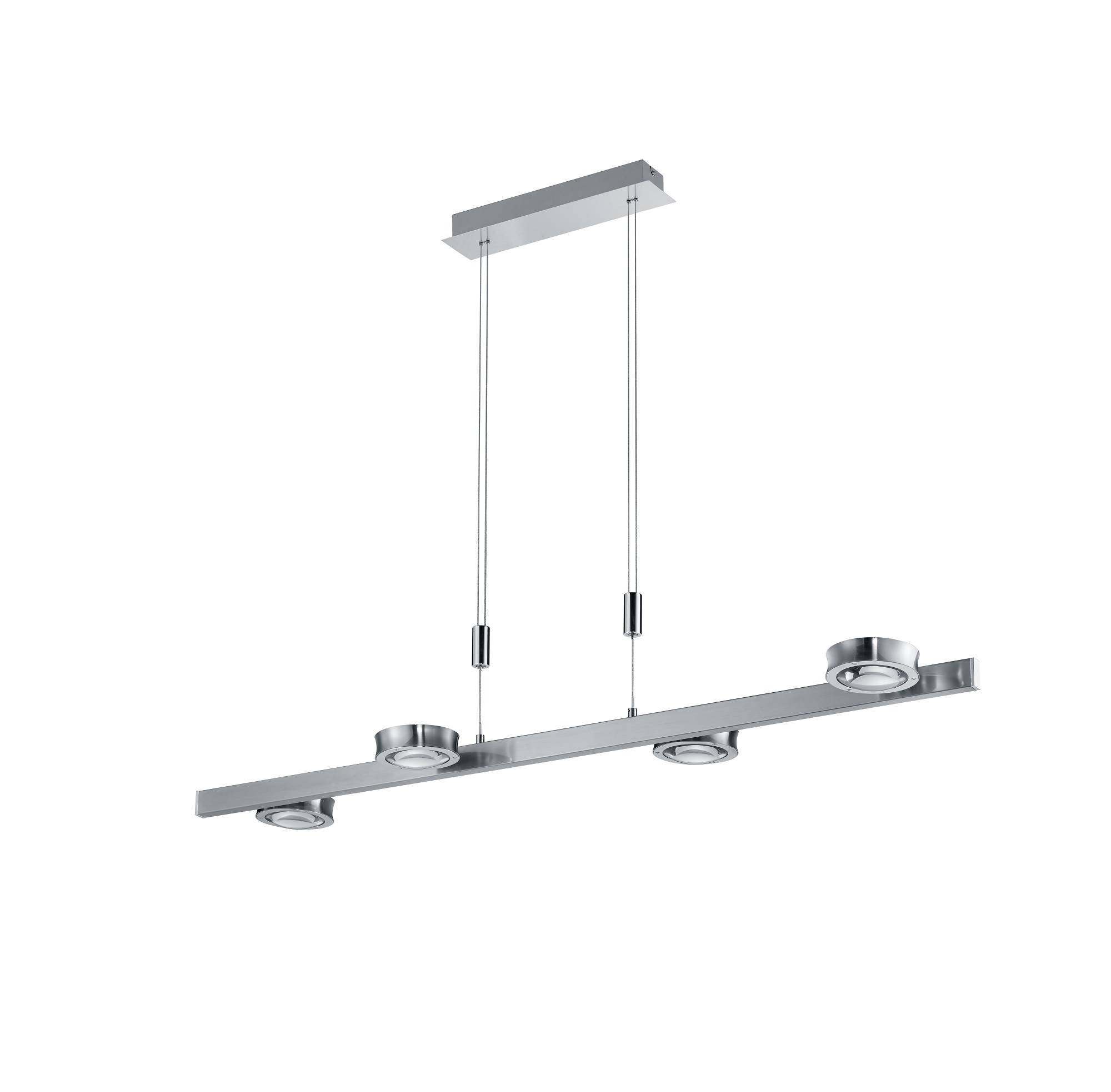 Deutsche LED Pendelleuchte Höhenverstellbar Nickel Dimmbar Fernbedienung ZigBee kompatibel RGB