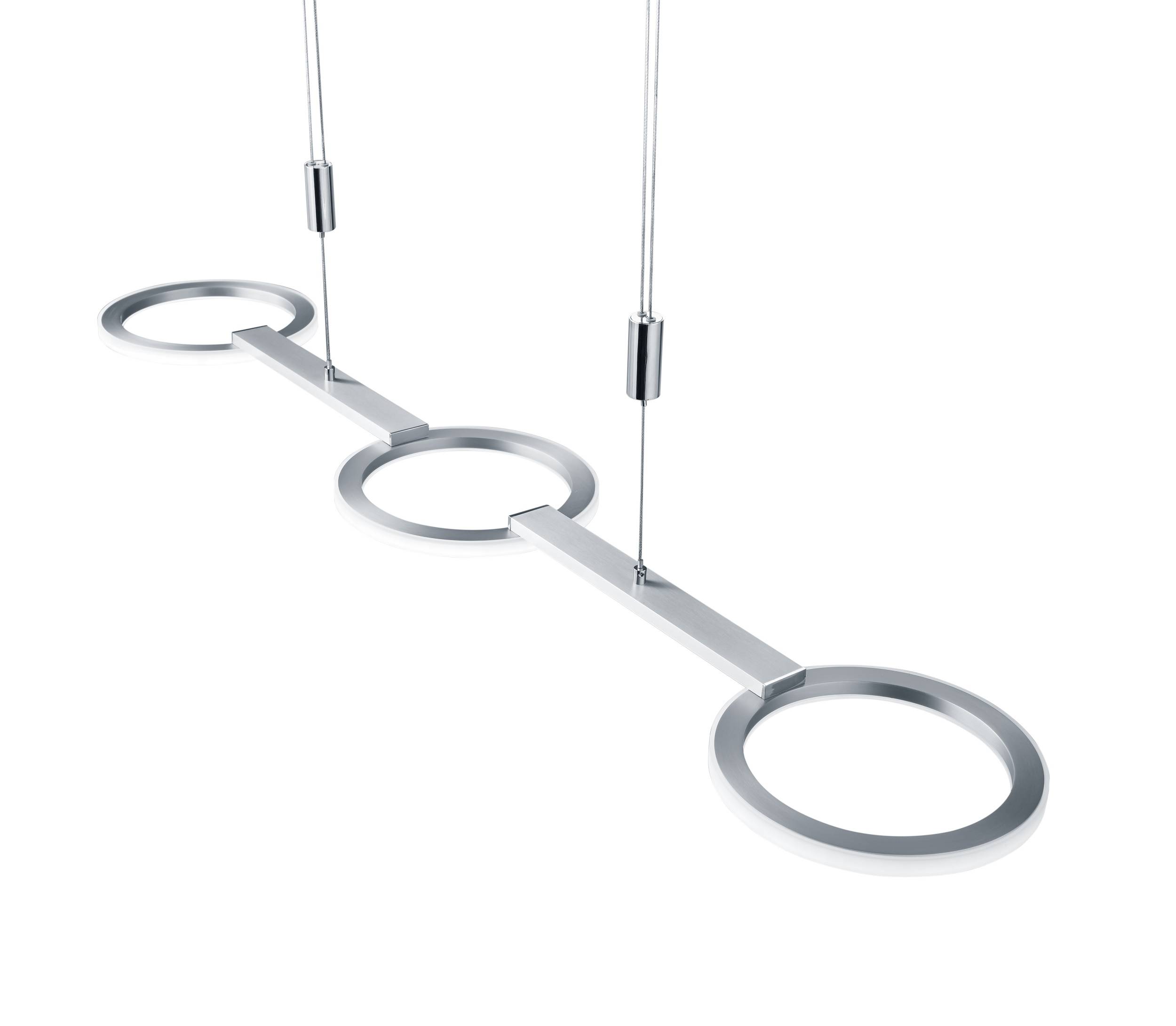 Deutsche LED Pendelleuchte Höhenverstellbar Nickel Chrom Dimmbar 3600lm