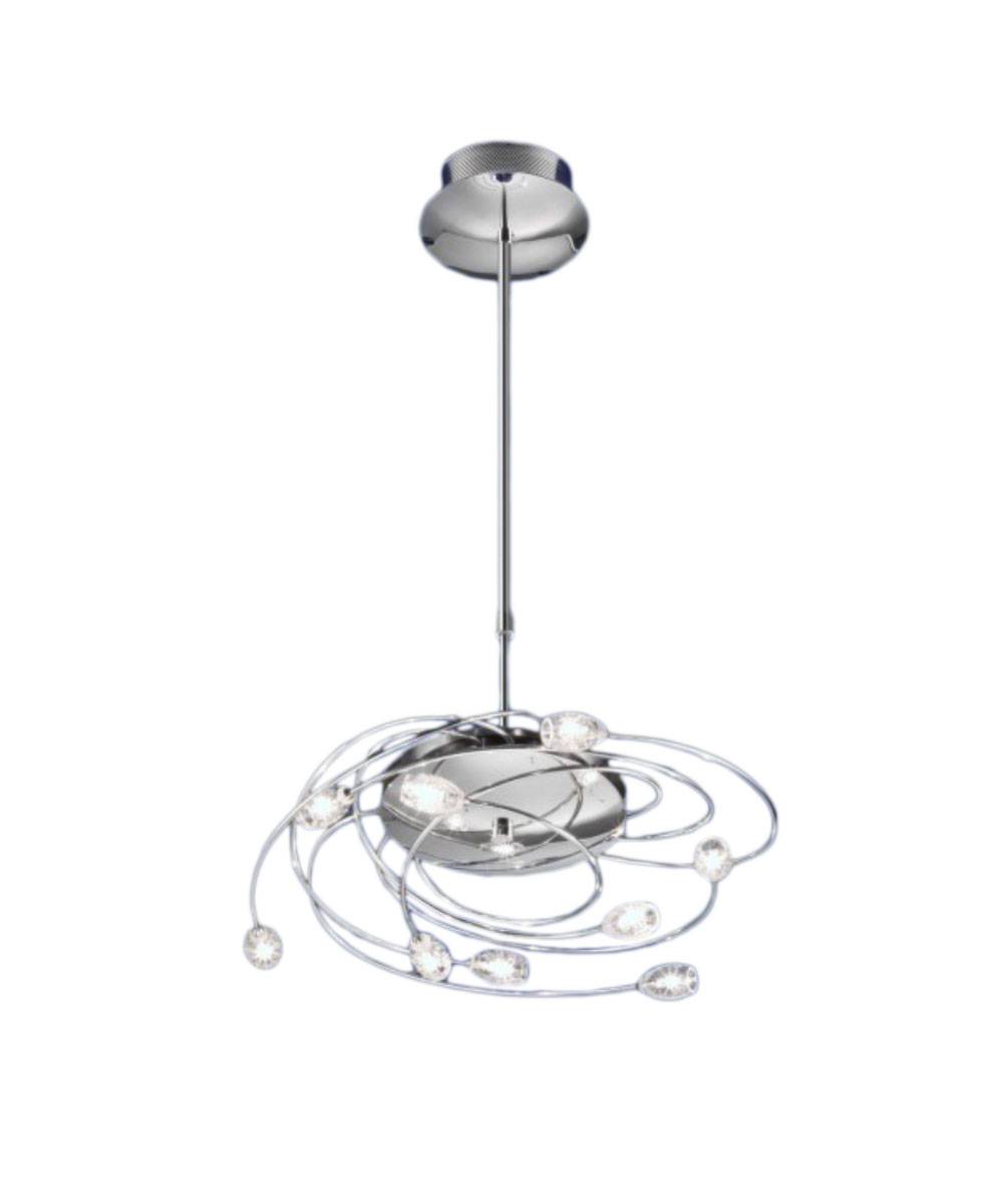 B-Leuchten Pendelleuchte Speedo 9x G4 12V Halogen Chrom Höhenverstellbar