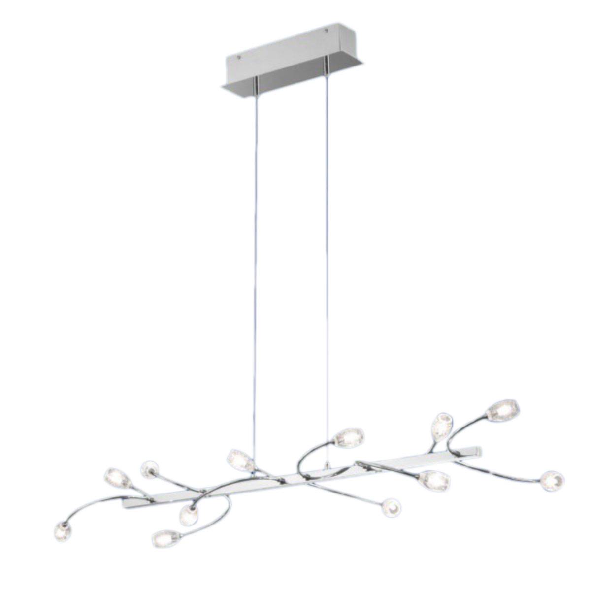 Pendelleuchte Halogen Chrom 12 Flammig 102cm lang