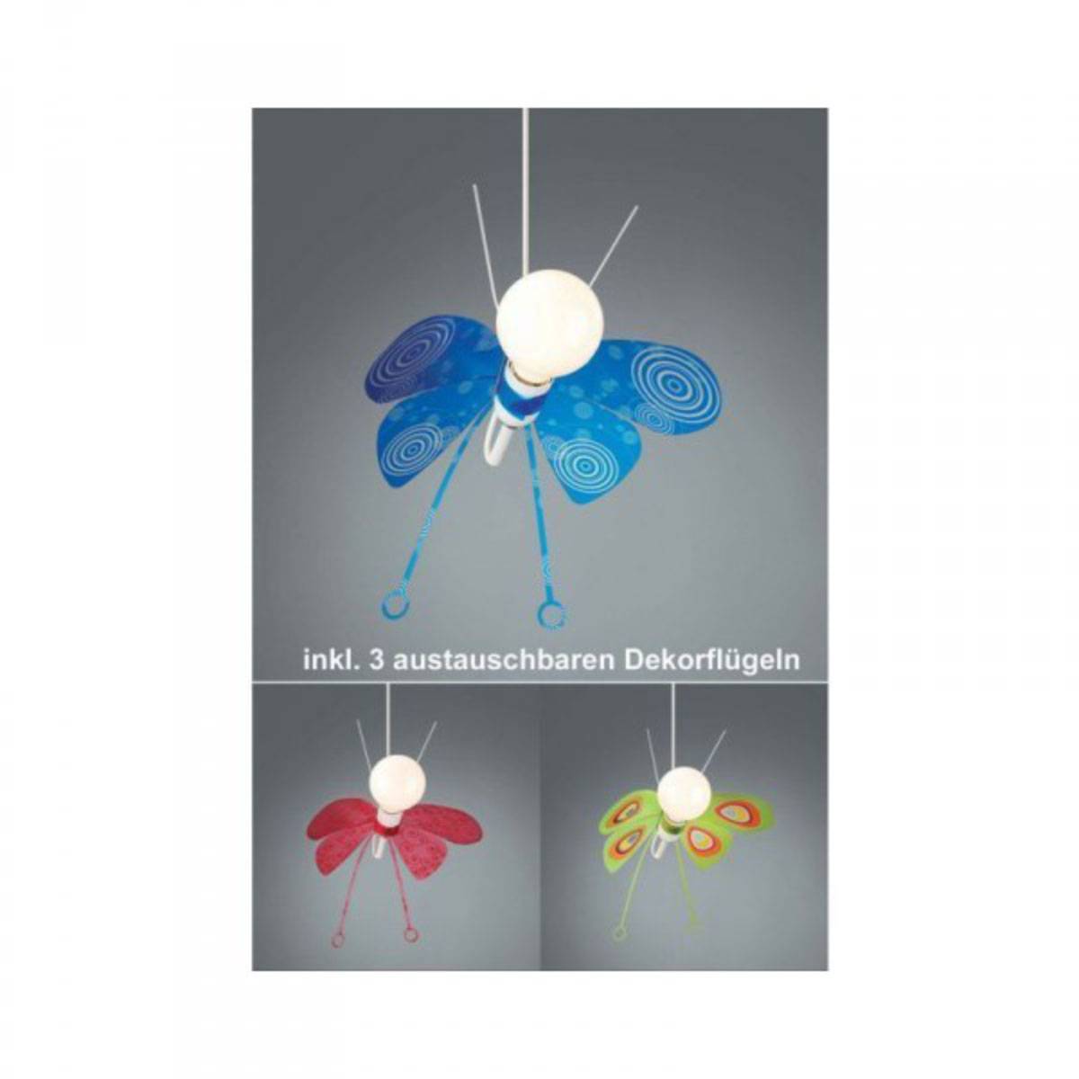 Kinderzimmer Pendelleuchte Schmetterling Kinderzimmerleuchte Mehrfarbig