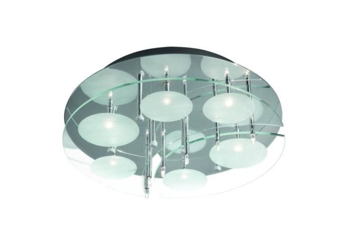 Philips Eseo Vardi Deckenleuchte Halogen Design-Deckenlampe 12x G4 Glas