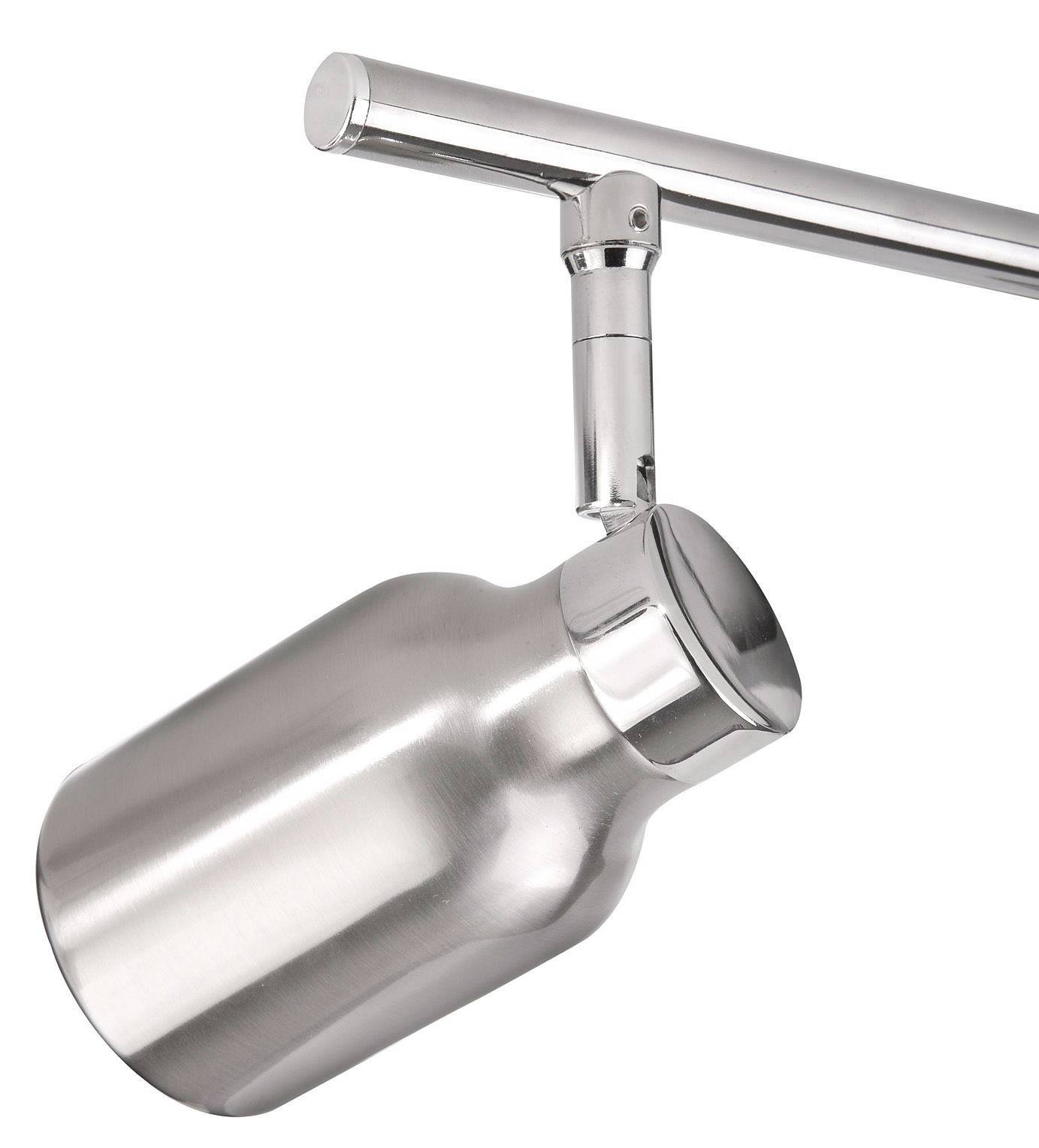 Philips Ecomoods Energiespar Spotleiste Stahl gebürstet 4x GU10 10W warmweiss