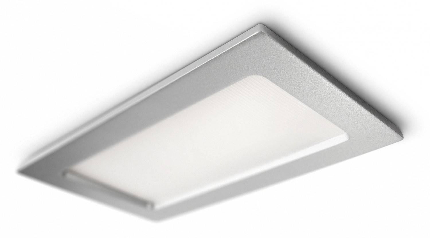 Philips SmartSpot Einbauspot 1x E27 Warmweiß IP23 Eckig Silber Einbauleuchte