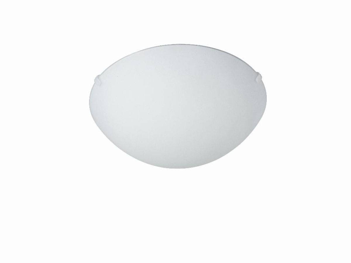 Energiespar Deckenleuchte Weiß Glas 18 Watt Durchmesser 30cm