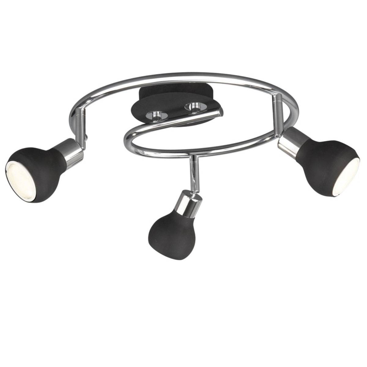 Rondellspot Spotspirale Schwarz 3 Flg. Ø 30cm