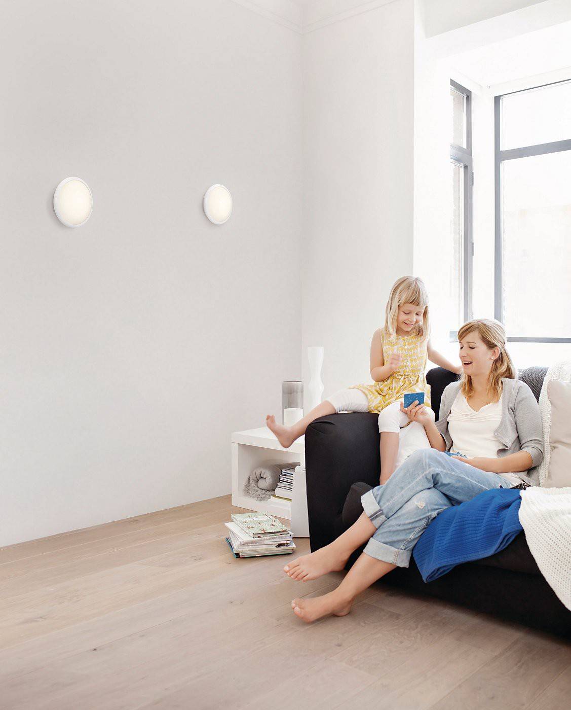 Philips LED Deckenleuchte Denim 4W LED 300lm Deckenlampe Weiß Hohe Lebensdauer