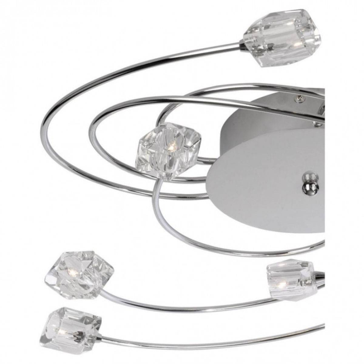 Deckenleuchte 9-flg. Modern Deckenlampe Halogen Chrom