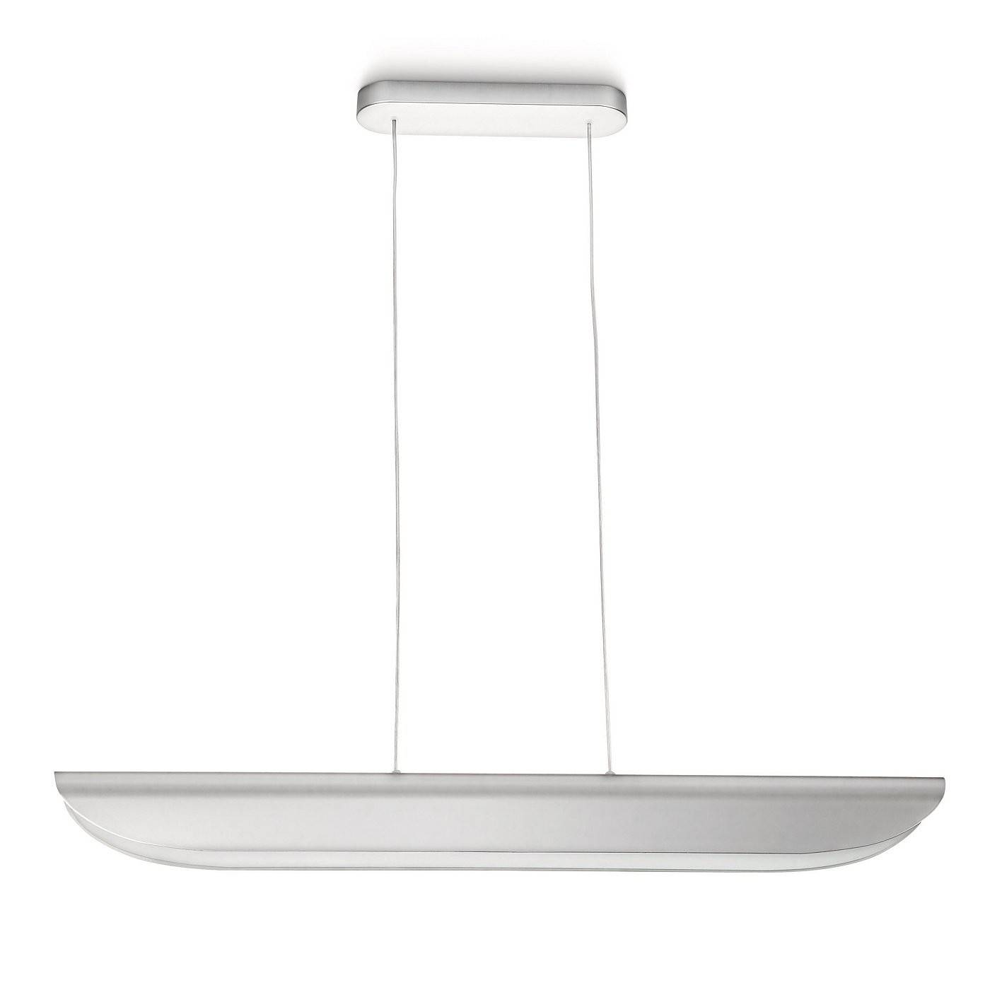 Philips Energiespar Pendelleuchte Aluminium Glas 2 Flammig 90cm Breit 2x E27 25W