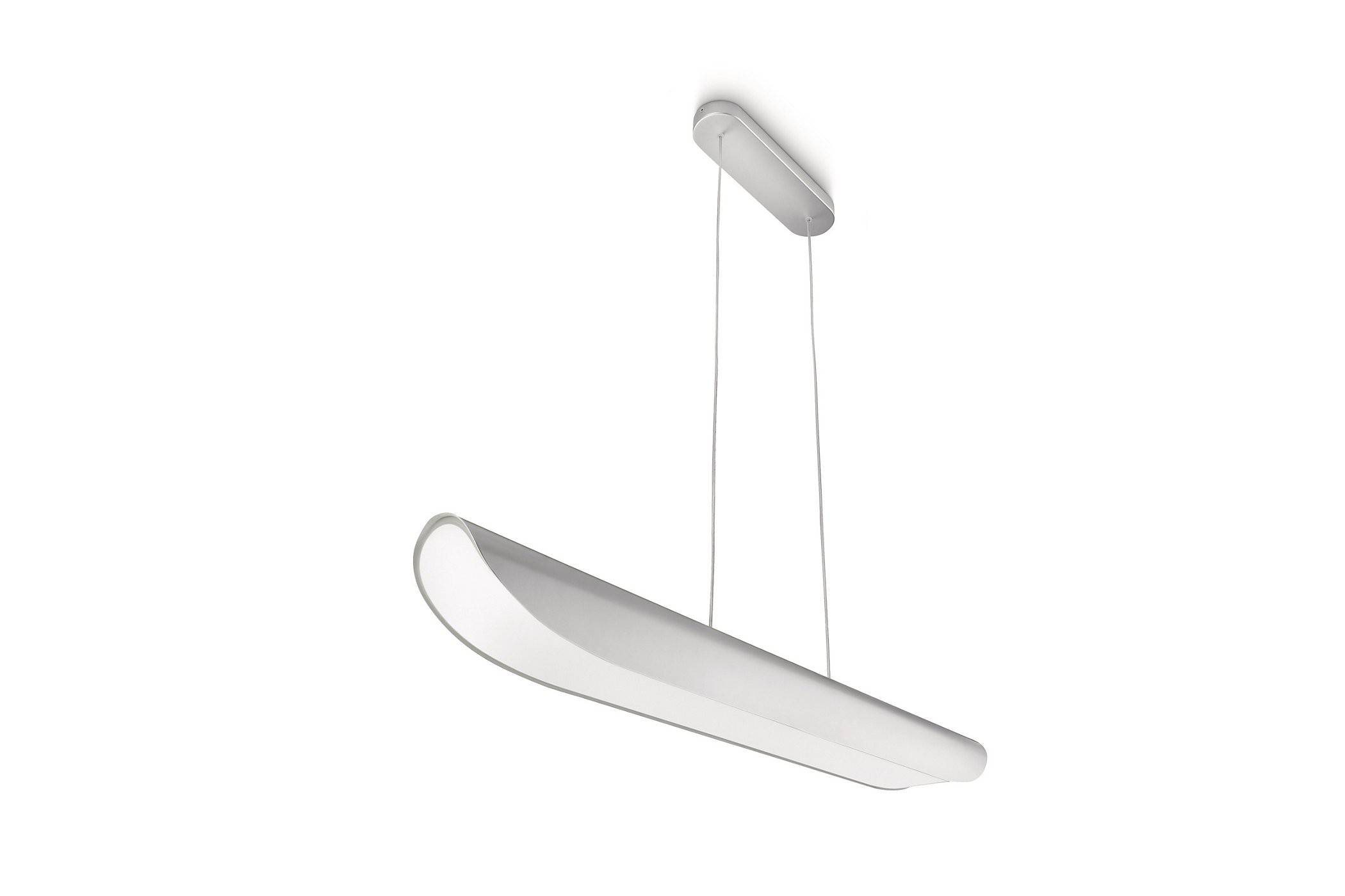 Philips Energiespar Pendelleuchte Aluminium Glas 2 Flammig 90cm Breit 2x E27 25W