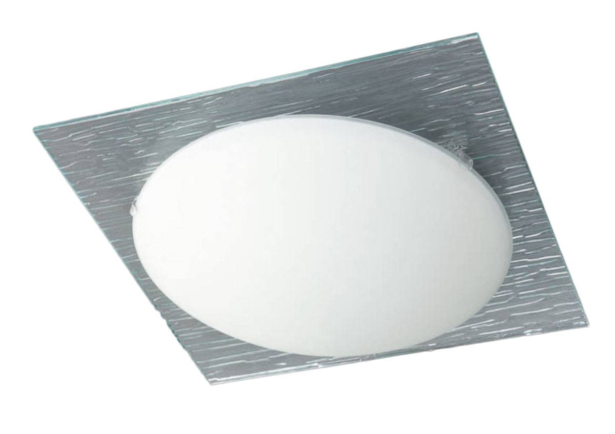 Massive Deckenleuchte Ana 1x E27 Eckig & Rund Strukturglas Lampe LED geeignet