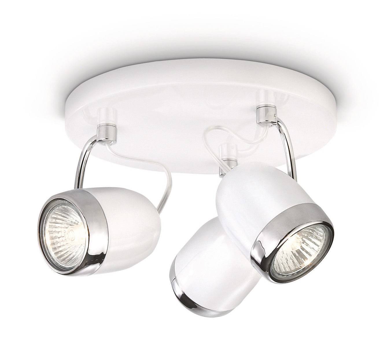 Philips MyLiving Deckenspot 3-flammig Weiss Spotrondell Modern Balsa 56483-31-16