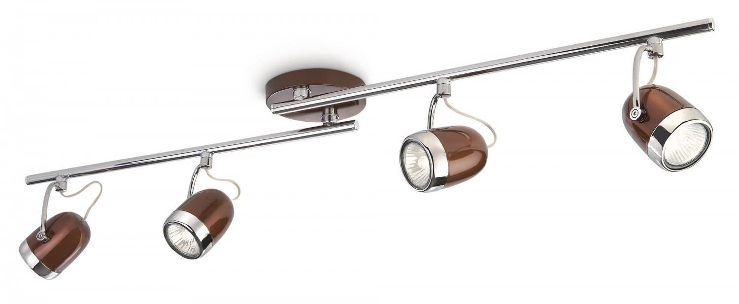 Neu Philips Deckenspot myLiving 4-flammig Braun Deckenleuchte 56484-43-16