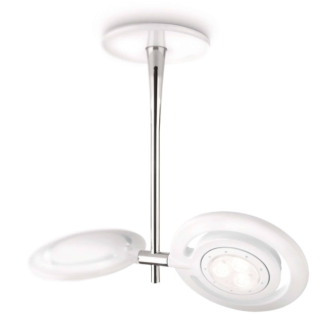 Philips Ledino Spot-Deckenleuchte 2x PowerLED 2700K Warmweiß Lange Lebensdauer