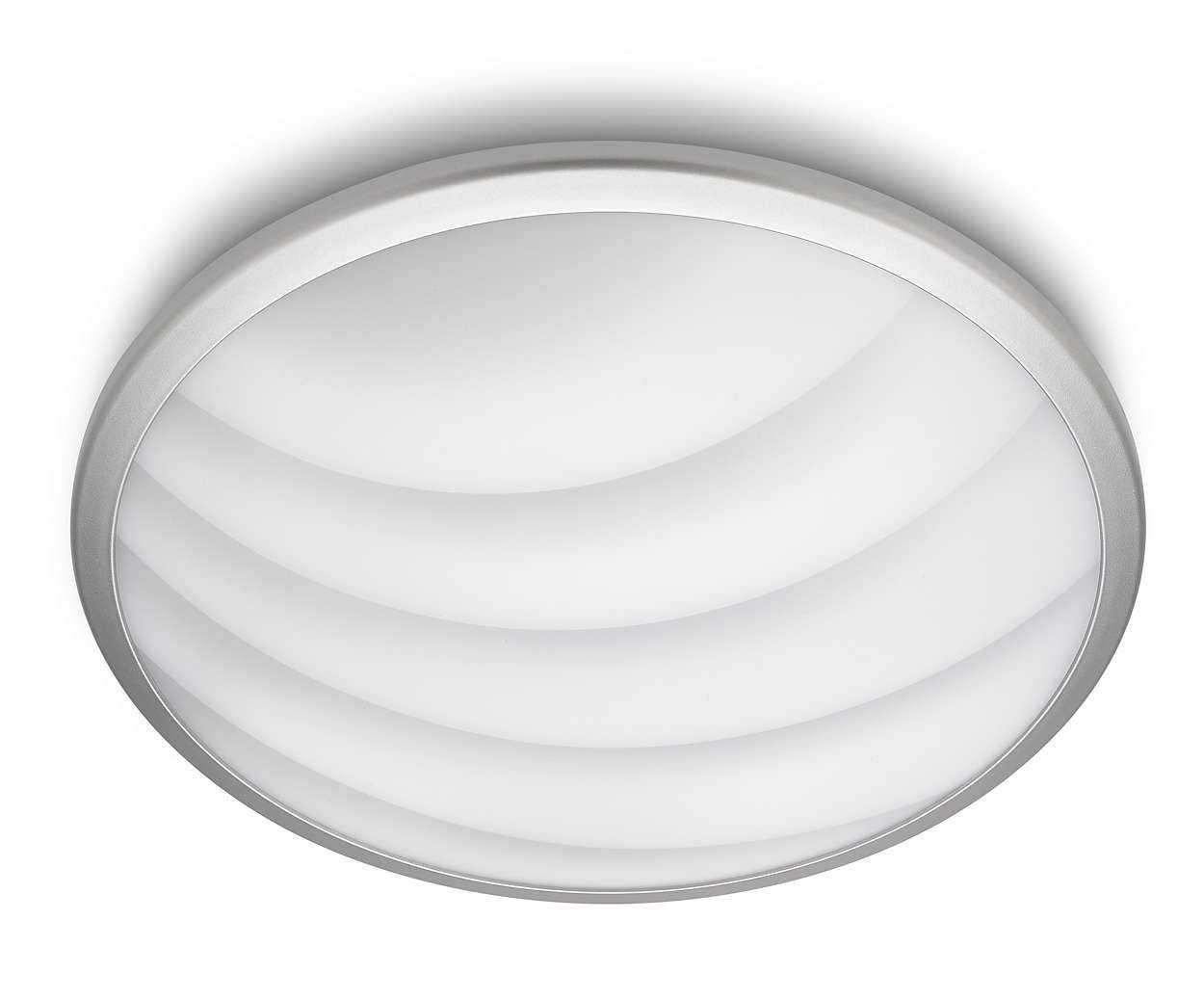 Philips LED Wandleuchte Deckenleuchte Coil Lampe Grau 31065-87-16 8W 740lm