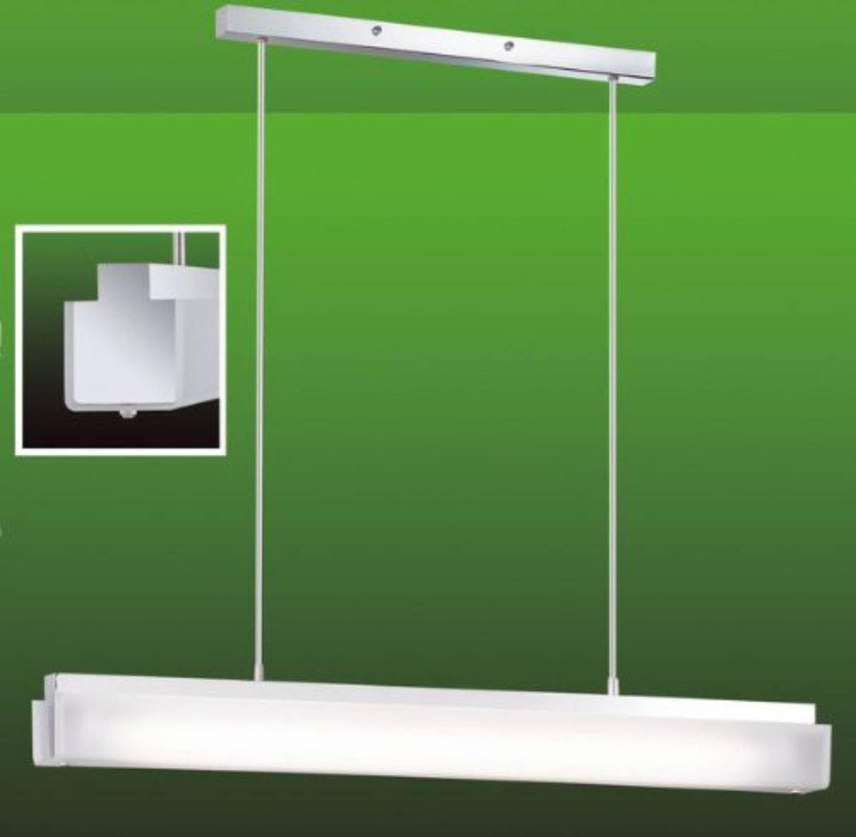 Energiespar Pendelleuchte Hängeleuchte Glas 94cm lang inkl. Leuchtmittel
