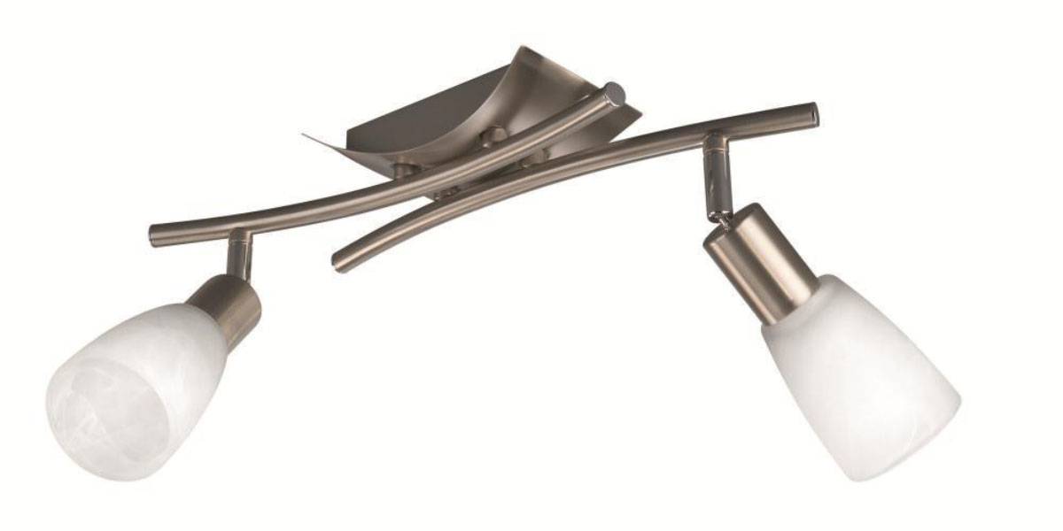 Energiespar Deckenspot Atria 2flg. Deckenlampe Spotleiste 2x 12W E14 EEK A 36cm