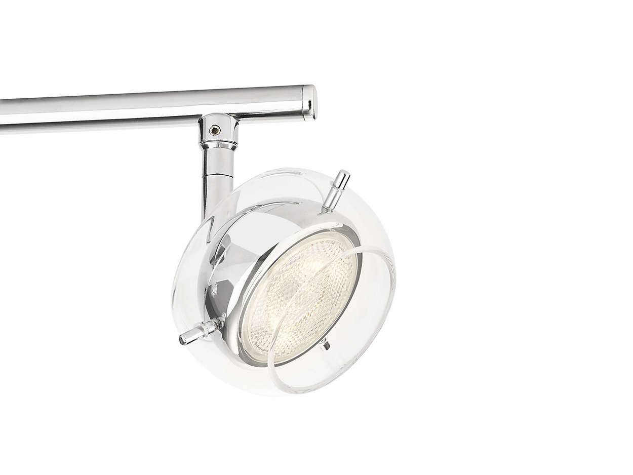 Philips LED Deckenleuchte Cypress 2x 3W LED 330lm Metall Chrom 35cm click!FIX