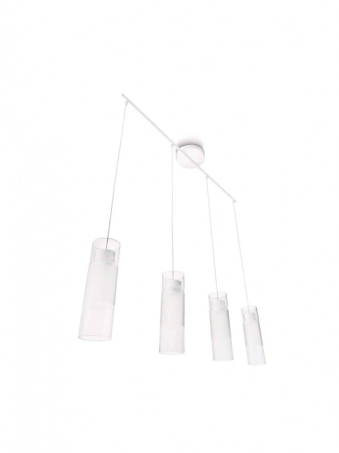 Philips LED Pendelleuchte Aln höhenverstellbar 4x 670lm 3W Weiss Hängeleuchte