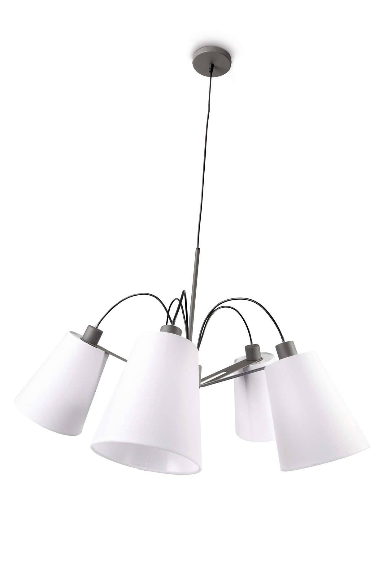 Philips Hängeleuchte Pendelleuchte Dunkelgrau Krone Leuchte Dimmbar