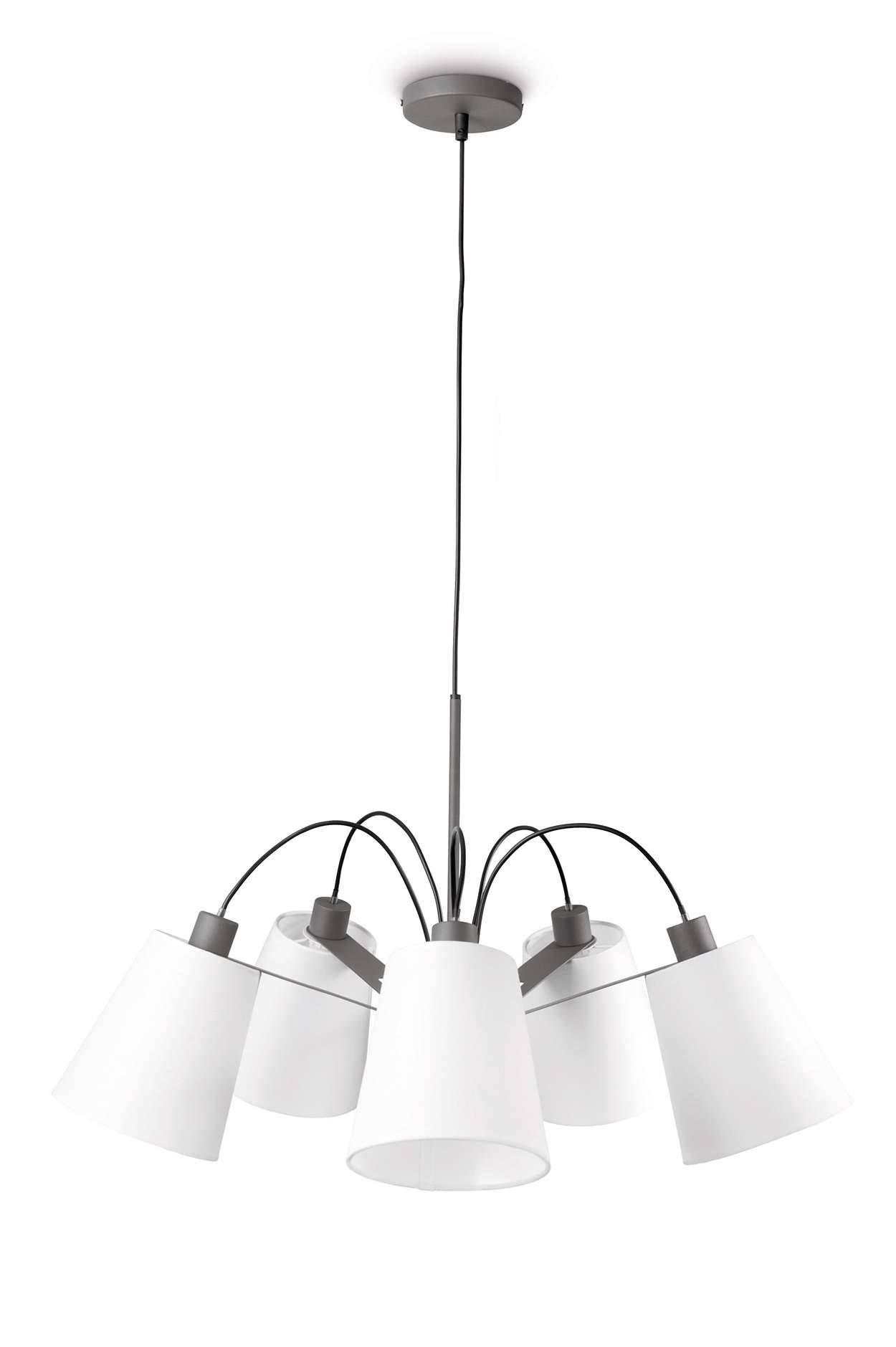 Philips Hängeleuchte Pendelleuchte Dunkelgrau Krone Leuchte Dimmbar