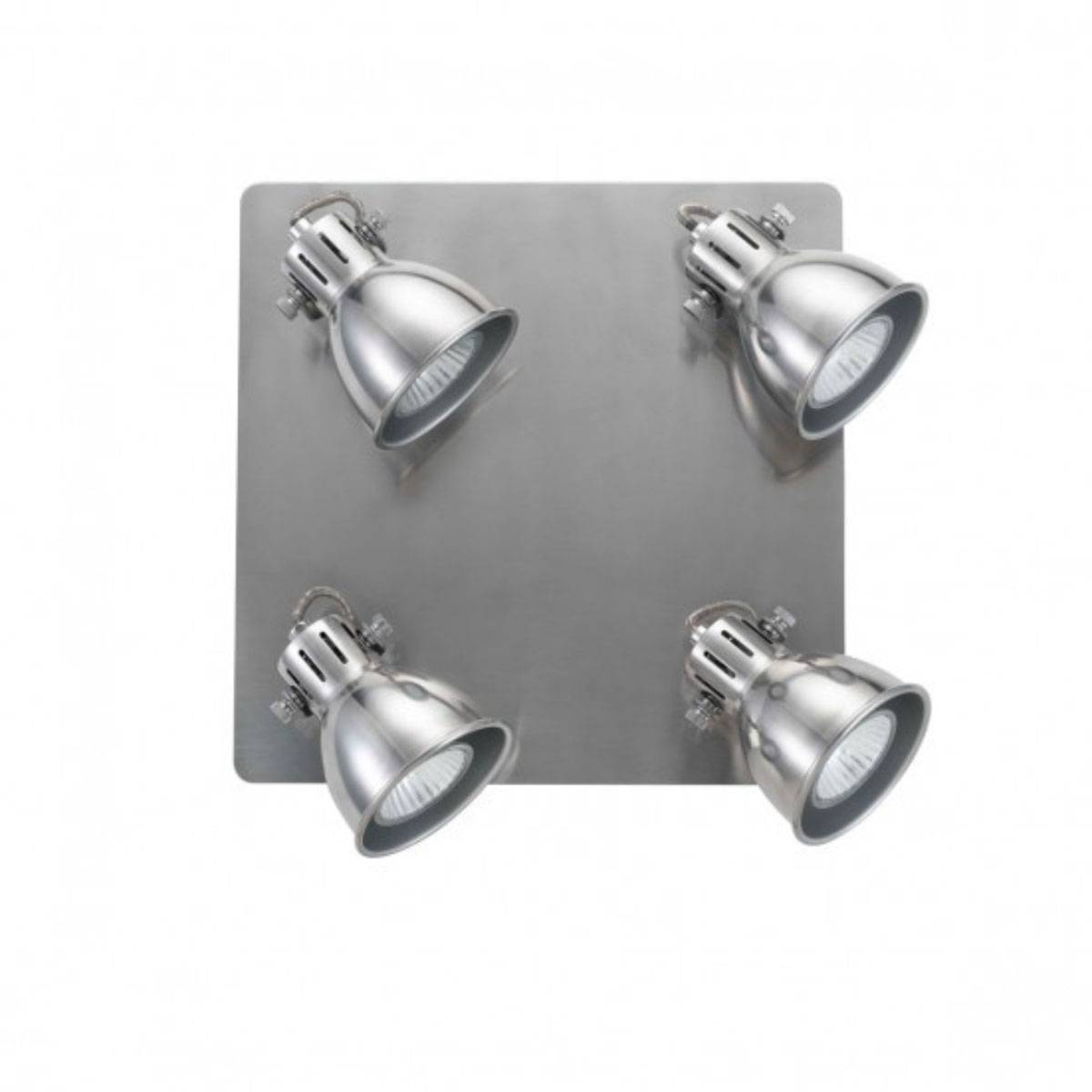 Wofi Halogen Deckenleuchte Gent Perlgrau 4xGU10 je 35W/230V 200lm 26,5x26,5x16cm