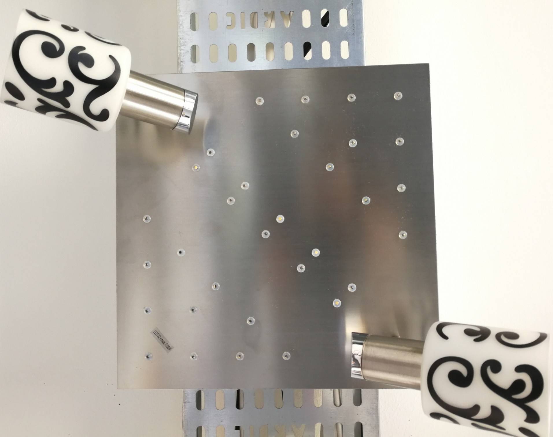 Eglo MY CHOICE Deckenleuchte Dekorglas Schwarz Weiß 2 Flammig Energiespar + LED