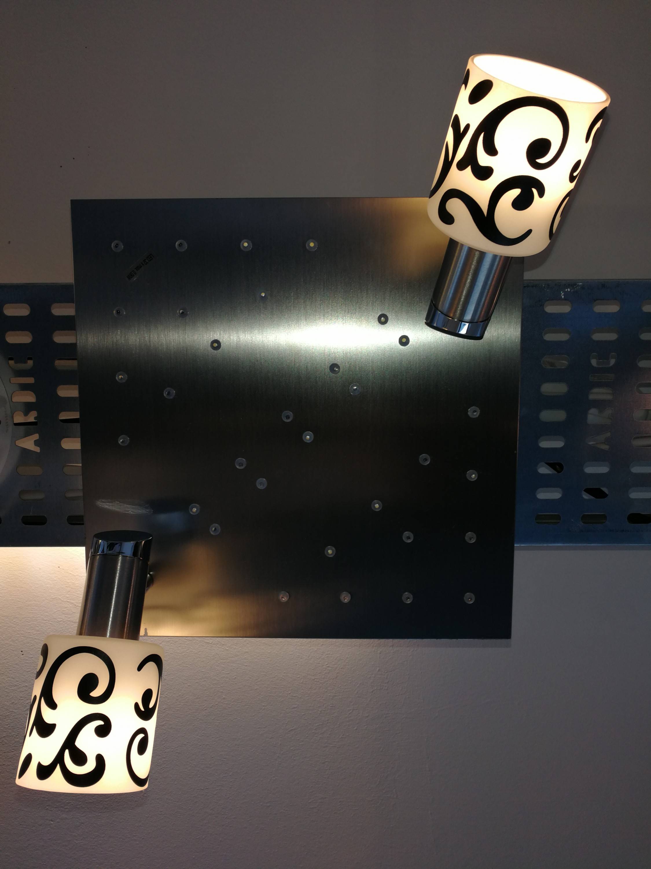 Eglo MY CHOICE Deckenleuchte Dekorglas Schwarz Weiß 2 Flammig Energiespar + LED