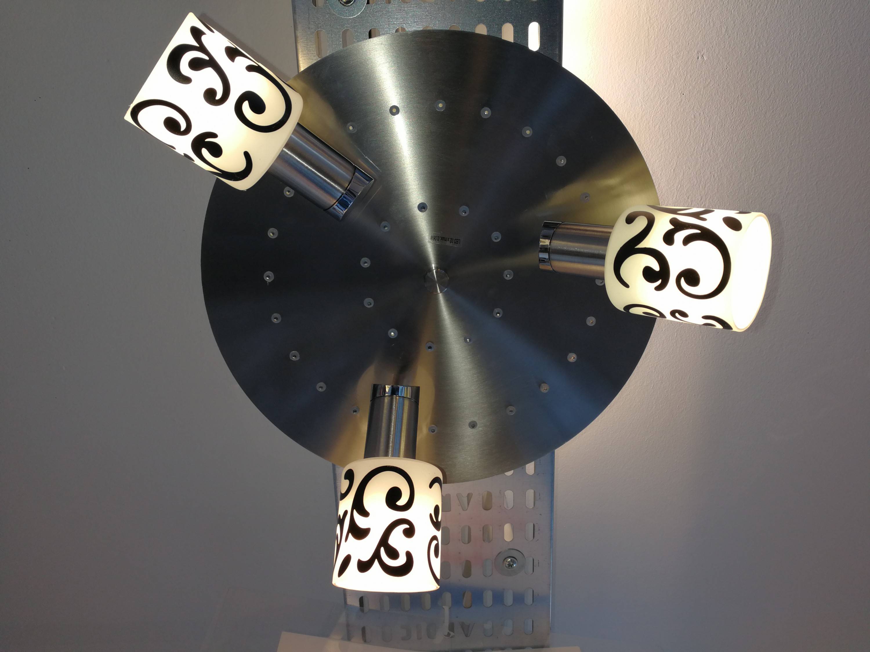 Eglo MY CHOICE Deckenleuchte LED Glas Nickel Matt Chrom 3 Flammig je 9W Ø35cm