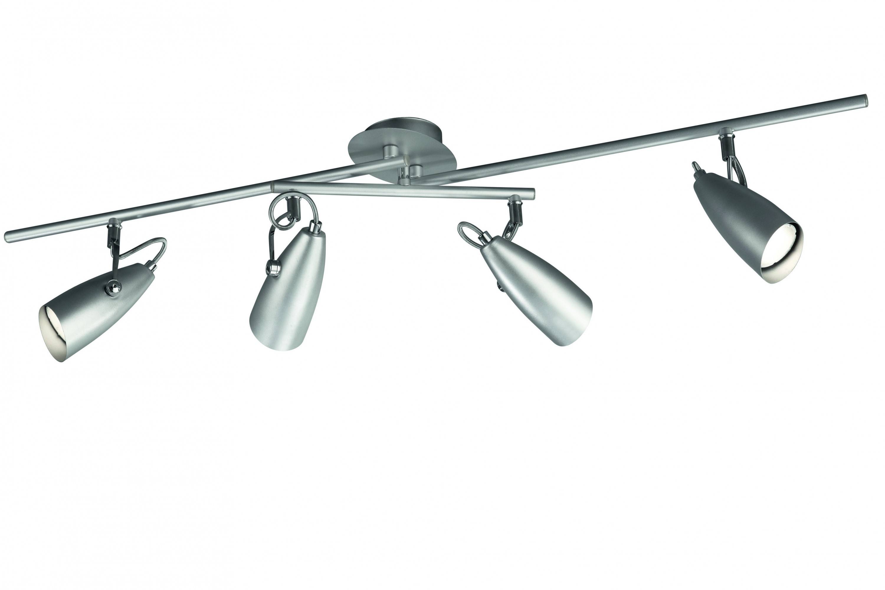 Energiespar Deckenleuchte 4x10W/230V GU10 Metall Grau Schwenkbar 97x11,8cm