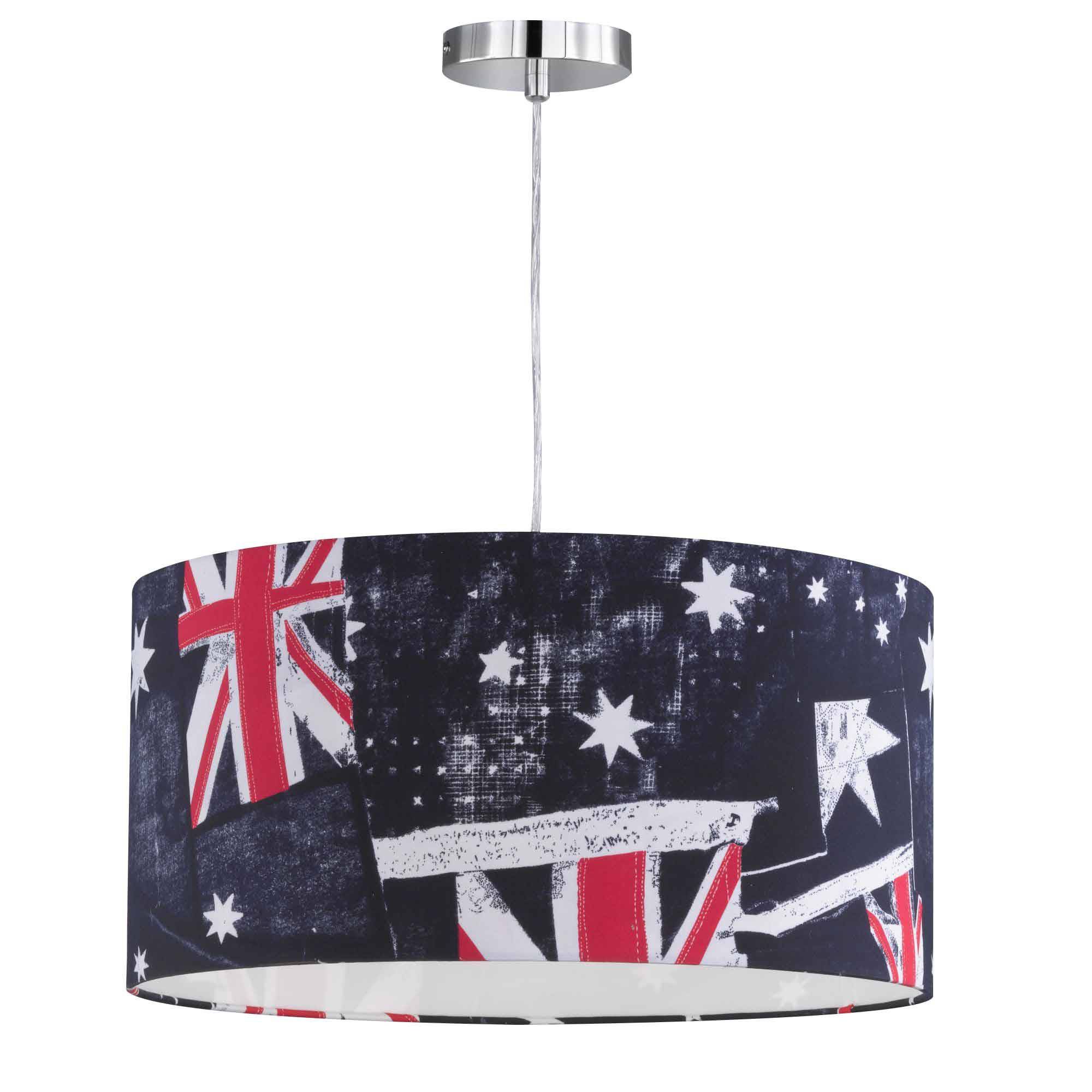 Pendelleuchte Flagge England Great Britain Banner Fahne Hängeleuchte Stoffschirm