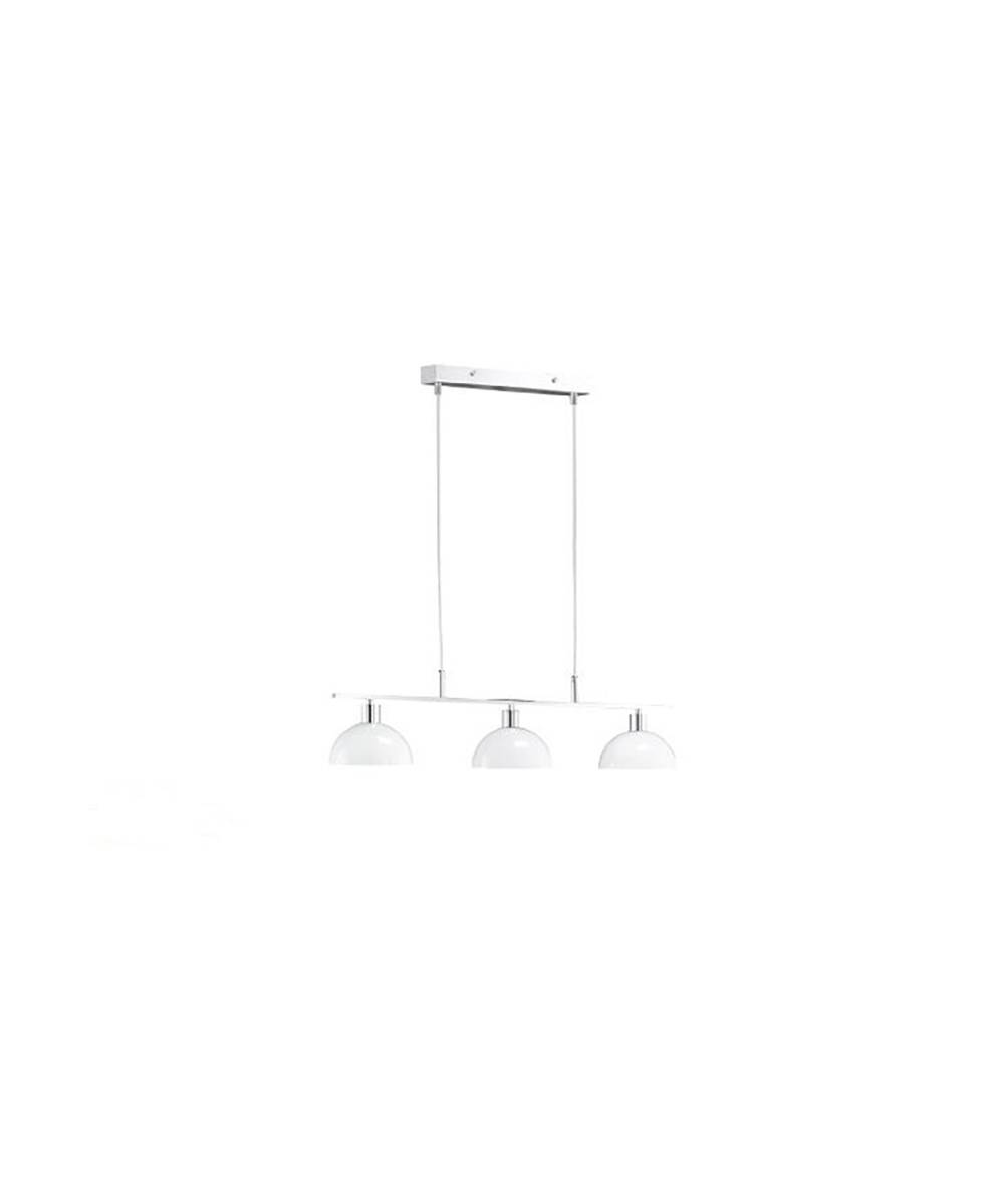 Honsel Pendelleuchte Pora Chrom Glas 3x E14 Hängeleuchte ohne Leuchtmittel