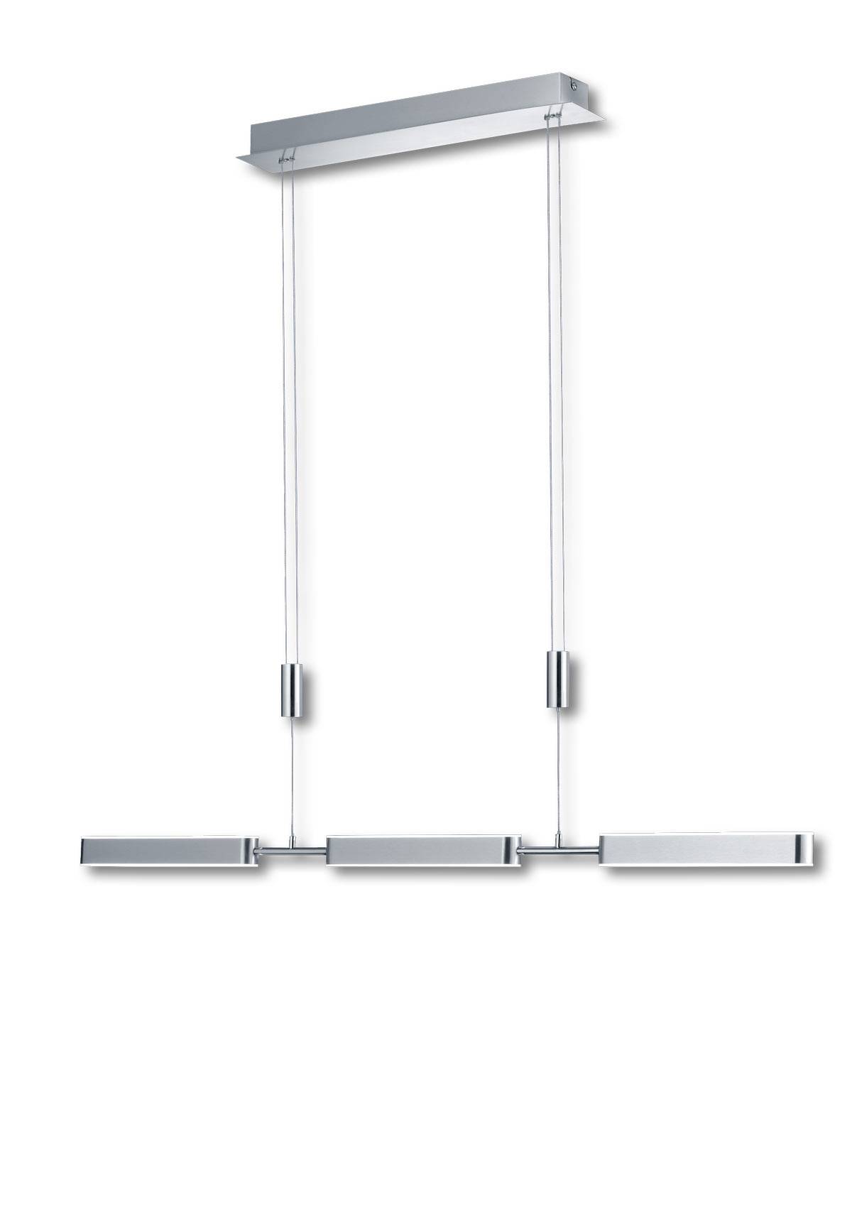 LED Pendelleuchte Höhenverstellbar Nickel Matt Dimmbar Warmweiß 2700lm 90cm