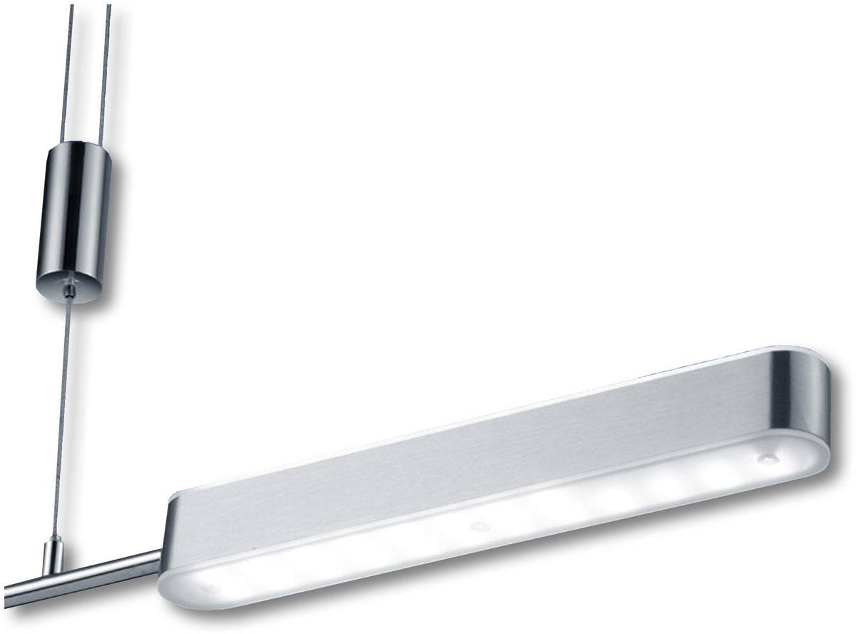 LED Pendelleuchte Höhenverstellbar Nickel Matt Dimmbar Warmweiß 2700lm 90cm