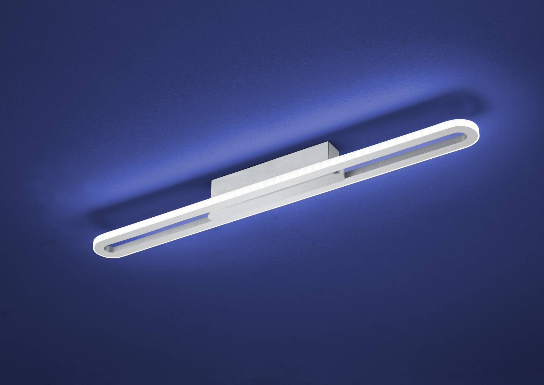 B-Leuchten LED Deckenleuchte Wandleuchte Nickel matt 1800 Lumen Dimmbar