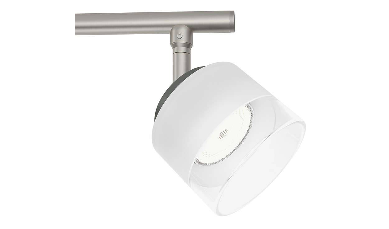 Philips LED Deckenleuchte 3x4W/230V Metall Glas Chrom 990lm 13,2cm Ø21cm