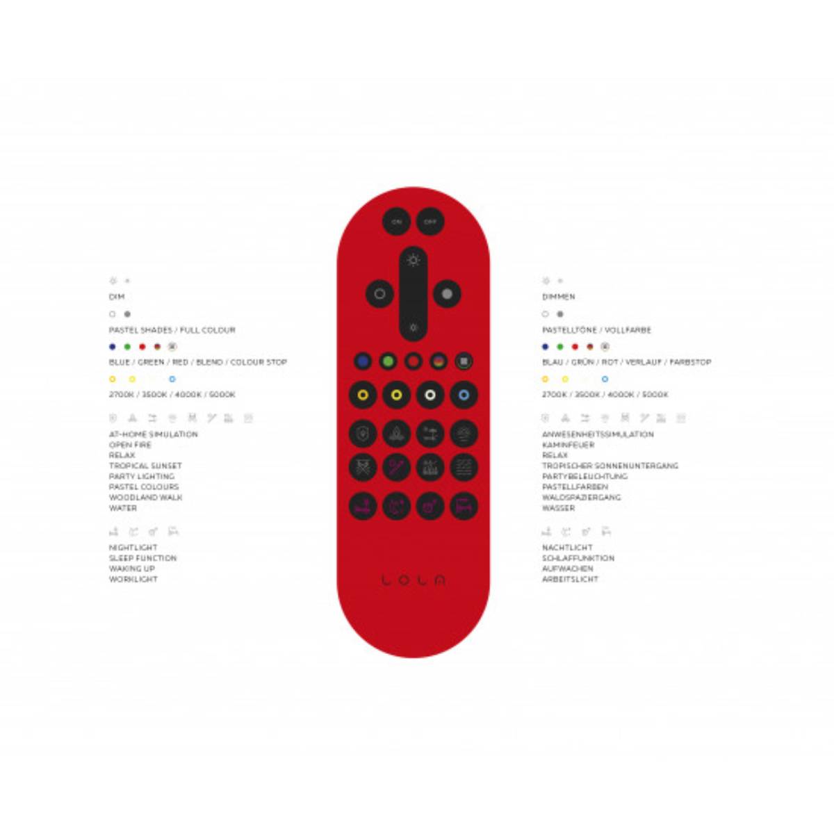 LED Deckenleuchte 18,5W Stahl 1600lm Fernbedienung Farbwechsel Dimmbar 80x10,5cm