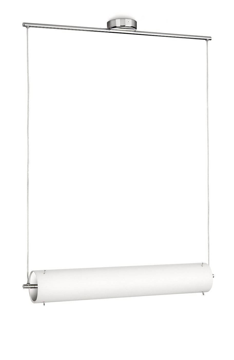 Philips Energiespar Pendelleuchte Chrom Glas 2xE27 max. 23W/230V 1500lm 2700K