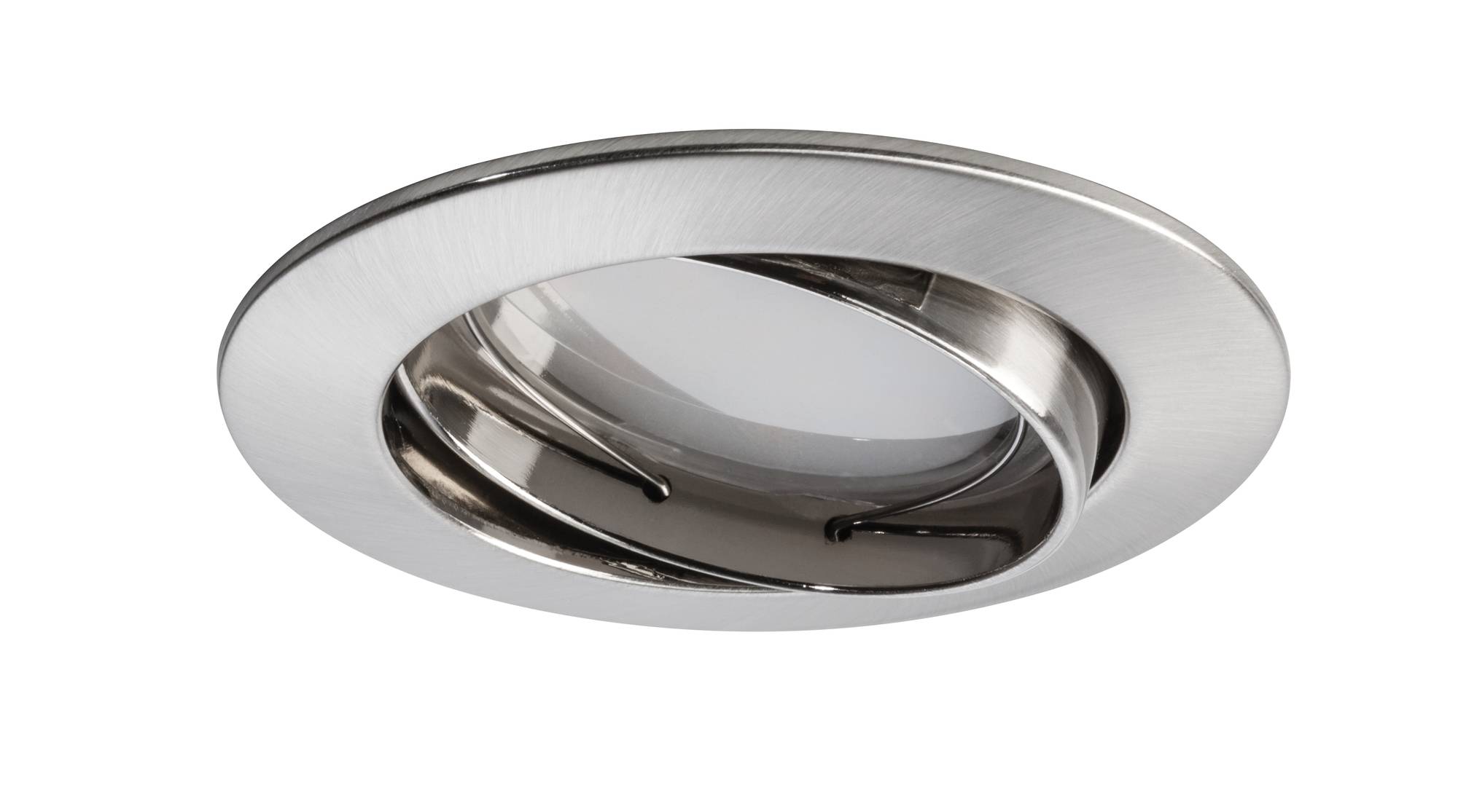 Smart Home Einbauleuchte 3er Set LED je 5,2W/230V IP23 Dimmbar Silber Ø8,3cm