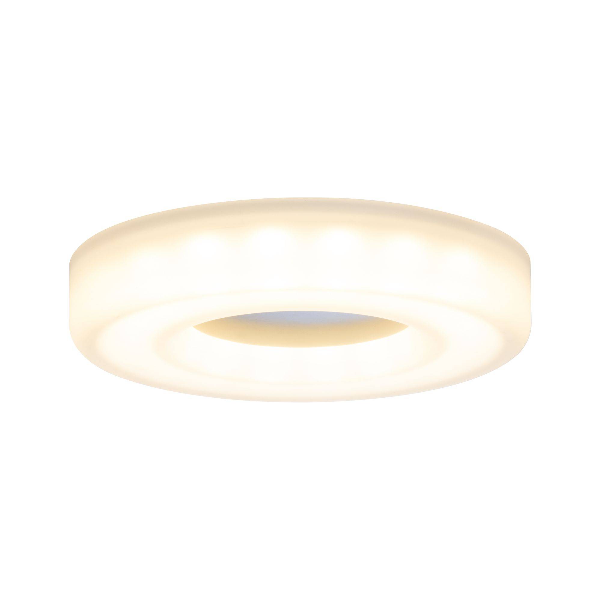 Einbauleuchten 3er Set 3xLED je 5,5W je 420lm Satin Alu Warmweiß 11x11x2cm