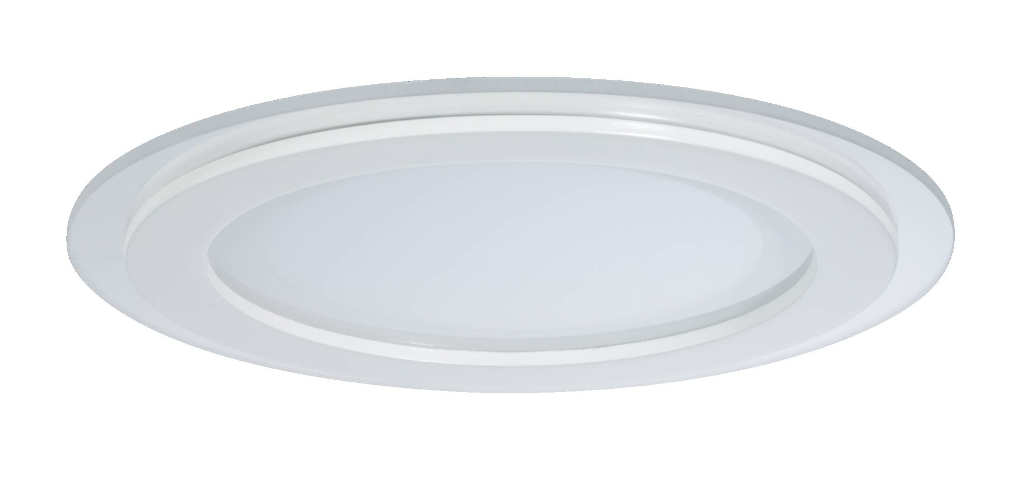 Einbauleuchten 2er Set LED Weiß 2x7,5W Glas Metall Warmweiß Dimmbar Ø16cm